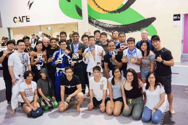 The competition team with their medals after an event